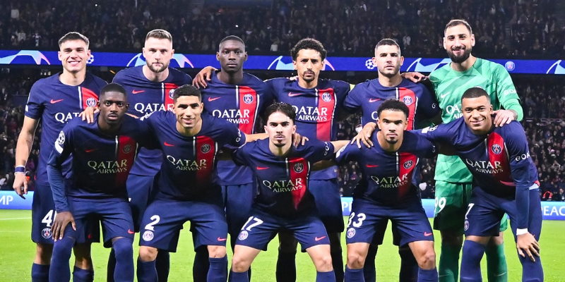 Đội hình ra sân của PSG trước trận đấu